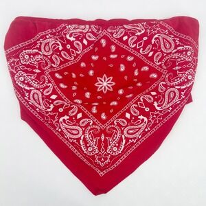 Fashion Magazine Womens Y2K Vintage 2000s Bandana Tube Top‎ Paisley Print Size L